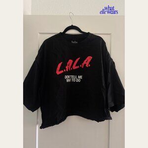 Dressed In Lala: Oversized, Cropped Graphic Tee